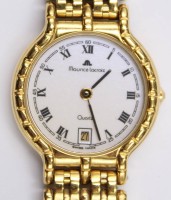 Auktion 366 / Los 2083 <br>Damen-Armbanduhr, Maurice Lacroix, Quartz, vergoldet, Funktion nicht gepr&uuml;ft, D-2,4cm