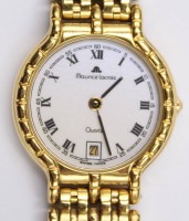 Auktion 371<br>Damen-Armbanduhr, Maurice Lacroix, Quartz, vergoldet, Funktion nicht gepr&uuml;ft, D-2,4cm