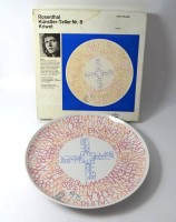 Auktion 366<br>Rosenthal K&uuml;nstlerteller Nr.8 in OVP, Krivet, D-26 cm, limitiert