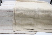 Auktion 366<br>2x T&uuml;cher, grobes altes Leinen, 65 x 130cm