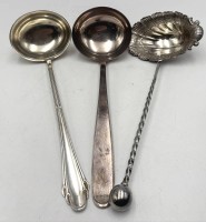 Auktion 366<br>3x div. Kellen, versilbert, 538 gr