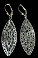 Auktion 366<br>Paar filigrane Ohrh&auml;nger, Silber-925-, vergoldet, H-ca, 6 cm, 3,5 gr.4