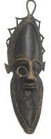 Auktion 366 / Los 15161 <br>afrikan. Bronze-Maske, 33x11 cm