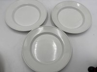 Auktion 366<br>3x weisse Kuchenteller "KPM" Berlin, D-21 cm