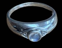 Auktion 366<br>Silberring-925- mit Mondstein, RG 63, 4 gr