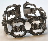 Auktion 366<br>massives Silber-Armband (gepr&uuml;ft), L-19 cm, 56,3 gr.
