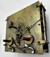 Auktion 366<br>antikes, schweres  Uhrwerk einer alten Standuhr, ca. 14x15 cm, Funktion nicht gepr&uuml;ft