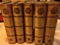 Auktion 366<br>Schillers Werke in 10 Teilen (5 B&uuml;cher), Lederr&uuml;cken, um 1900,sehr gute Erhaltung