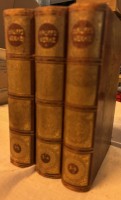 Auktion 366<br>Hauffs Werke in 6 Teilen, 3 B&uuml;cher, um 1900, Lederr&uuml;cken, gut erhalten