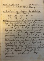 Auktion 366<br>dicke Kladde "Offiziers-Lehrgang 1944" Gl&uuml;ckstadt, handgeschrieben sowie anbei ein Heft mit Daten der Luftalarme in Hamburg 1942/43, Lt. Schrader  (geignet zum Offizier...)