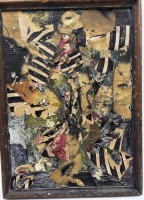 Auktion 366 / Los 4072 <br>anonyme kleine Collage,gerahmt, RG 29x21 cm