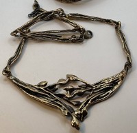 Auktion 366<br>vergoldetes Collier,wohl Skandinavien?, L-ca. 46 cm