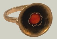 Auktion 366<br>Silberring-925- mit Koralle, RG 54, 2,8 gr