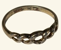 Auktion 366<br>Silberring-925-, RG 56, ohne Steine, 1,7 gr