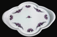 Auktion 367<br>ovale geschweifte Platte "Max Roesler", Rosengirlanden, 37x27 cm