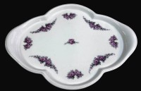 Auktion 374<br>ovale geschweifte Platte "Max Roesler", Rosengirlanden, 37x27 cm