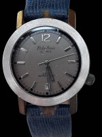 Auktion 367<br>PHILIP PERSIO Analoguhr Damen Uhr silberfarben, D-3,5 cm, Uhr sehr guter Zustand, Band mit Gebrauchsspuren