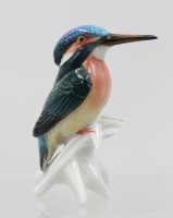 Auktion 367<br>Eisvogel von Ens, polychr. Bemalung, ca. H-11,8cm