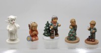 Auktion 367<br>5x div. Figuren, Goebel/Hummel, ca. H-9,2cm