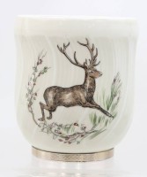 Auktion 367 / Los 8044 <br>Vase, Limoges Bernadaud, Sterlingmontur, ca. H-12cm