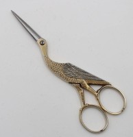 Auktion 367 / Los 16004 <br>fig&uuml;rliche wohl Traubenschere, Protea, goldfarben, berieben, L-17cm