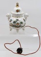 Auktion 367<br>Rauchverzeherer im asiat. Stil, &auml;lter, Kabel wohl gebrochen, Funktion nicht gepr&uuml;ft, H-19,5cm