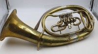 Auktion 367<br>Baritonhorn, &auml;lter, div. Druckstellen und Altersspuren, ungemarkt, ca. L-70cm