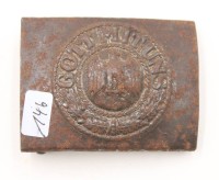 Auktion 367<br>Koppelschloss, Gott mit Uns, Bodenfund