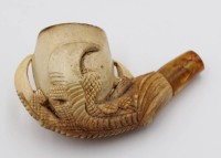 Auktion 367 / Los 15029 <br>antike Meerschaumpfeife, Mundst&uuml;ck gebrochen, ca. L-6,5cm