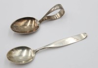 Auktion 367<br>2x div. Kaffeel&ouml;ffel, Silber, zus. 52,8gr.