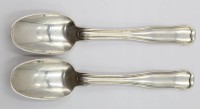 Auktion 367<br>2x L&ouml;ffel, Georg Jensen, Sterling, Old Danish, 76,95gr., L-14,5cm