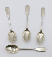 Auktion 367 / Los 11014 <br>4x Kaffeel&ouml;ffel, Silber -84-, Solotniki, Russland, 70,57gr., ca. L-13,8cm