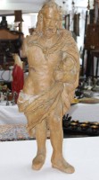 Auktion 367 / Los 15035 <br>antike Holzfigur, Jesus Christus, wohl 17./18. Jhd., Altersspuren, 1x Arm fehlt, ca. H-88cm