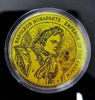 Auktion 367 / Los 6011 <br>Goldmedaille -999- 3000 Franc  CFA, Tschad, 2021, 1/200 Unze, Napoleon