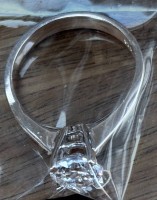 Auktion 367<br>Silberring-925- mit klaren Stein, neu in T&uuml;te