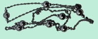 Auktion 367<br>lange Silber-835- Halskette mit Silberkugeln, L-ca. 80 cm, 16,5 gr.