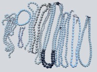 Auktion 367<br>10x div. Perlen etc., 8x Halsketten, 2x Armketten, Unterschiedliche L&auml;ngen, Farben, Gr&ouml;ssen, nicht &uuml;berpr&uuml;ft