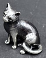 Auktion 367<br>sitzende Katze, Silber, H-3 cm, 12 gr.