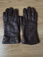 braune Lederhandschuhe,