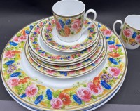 Auktion 367<br>9 Teile Rosenthal Geschirr, Rosendekor