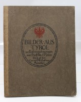 Auktion 367 / Los 5008 <br>Mappenwerk,&bdquo;Bilder aus Tyrol&ldquo; von Professor Paul Pfann, 20 Blatt (18 vorhanden), BG 44 x 34cm