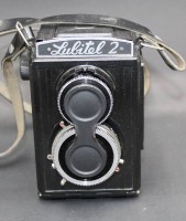 Auktion 367<br>sowjetische Lubitel 2 Mittelformat-TLR-Filmkamera (zwei&auml;ugige Spiegelreflexkamera), 1956-1980,