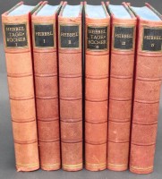 Auktion 367<br>"Hebbels Werke" in 4 B&auml;nden, Hebbels Tageb&uuml;cher in 2 B&auml;nden, Bibliothekseinband um 1900