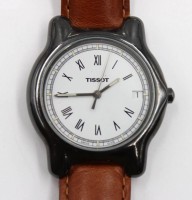 Auktion 367<br>Herrenarmbanduhr, Tissot , Keramikgeh&auml;use, Quartzwerk, Funktion nicht gepr&uuml;ft, D-3,5cm