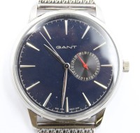 Auktion 367 / Los 2051 <br>Herren-Armbanuhr, GANT, Quartzwerk l&auml;uft, gute Erhaltung, ca. D-4,3cm