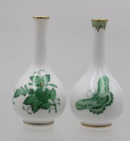Auktion 367<br>2x kl. Keulenvasen, Herend, ca. H-8,5cm