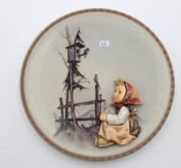 Auktion 367 / Los 9074 <br>Jahreszeiten-Wandteller, Goebel/Hummel, Fr&uuml;hling, D-19,3cm