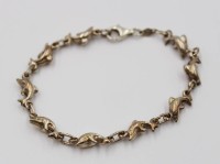 Auktion 367<br>Armband, Delphine, 925er Silber, L-17cm, 6,2gr.