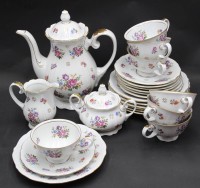 Auktion 367<br>Kaffeeservice "Wunsiedel" f&uuml;r 8 Personen, 27 Teile