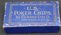 Auktion 367<br>Karton voll "U.S. Poker-Chips" The  U.S. Playing Card Co, Cincinnati,